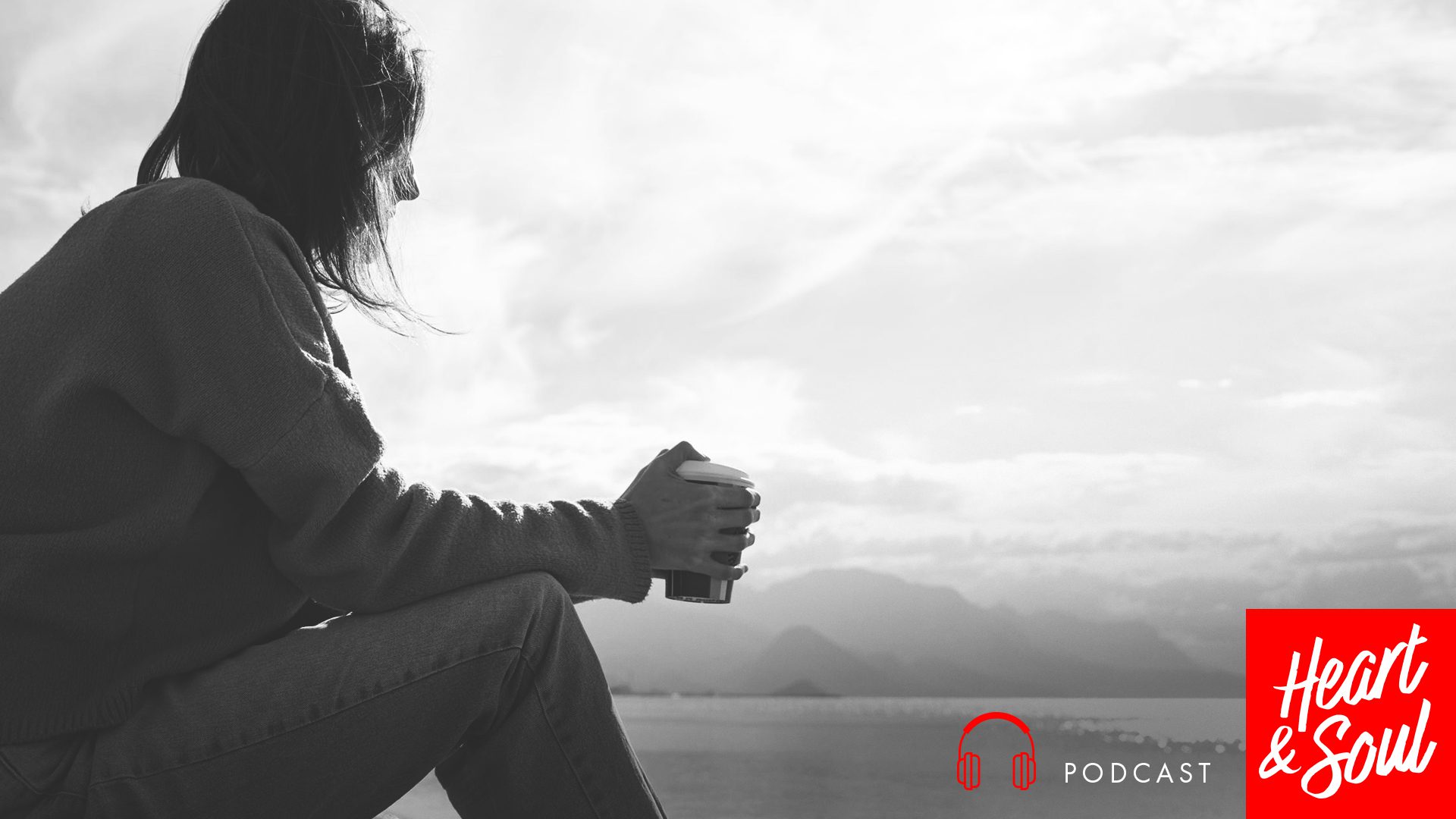 Woman reflecting alone